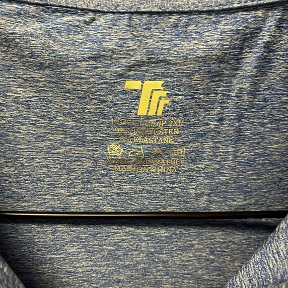 TBY Travels Together With You Blue Mens Polo Shirt sz 2XL NWT - Picture 2 of 6